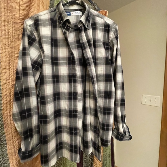 Black&White plaid flannel - Picture 1 of 4